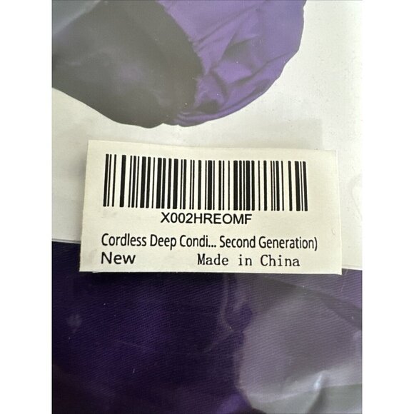 AMZPIC Microwavable Deep Conditioning Hair Bonnet Purple New - Picture 4 of 7